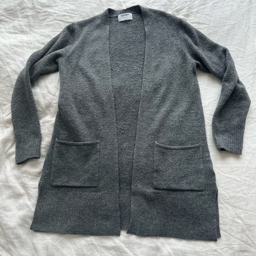 Old Navy Women’s Plush Knit Long Line Open Front Sweater